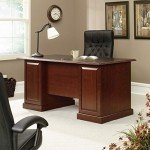 Sauder 64.96" Executive Desk in Classic Finish