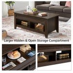 Lift Top Coffee Table with Hidden Storage – Espresso