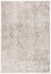 Ivory & Taupe Distressed Oriental Area Rug 9' x 12