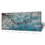 Stunning 3-Piece Hand-Painted Floral Wall Art