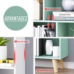 IOTXY 3-Tier Wooden Open Shelf Bookcase