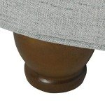 Blue HomePop Ottoman in One Size