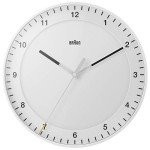 Braun Classic Silent Sweep Wall Clock, 30cm