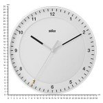Braun Classic Silent Sweep Wall Clock, 30cm