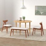 Light Oak Winsome Wood Hannah Dining Table