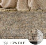 Bavni Vintage Sage 8x10 Washable Area Rug