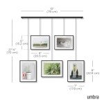 Umbra Exhibit Adjustable Picture Frame Set - Black