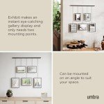 Umbra Exhibit Adjustable Picture Frame Set - Black