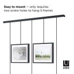 Umbra Exhibit Adjustable Picture Frame Set - Black