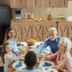 YITAHOME Farmhouse Buffet Cabinet with Adjustable Shelves