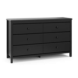 Storkcraft Alpine Black 6-Drawer Dresser