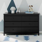 Storkcraft Alpine Black 6-Drawer Dresser