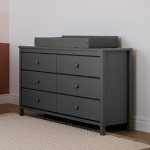 Storkcraft Alpine Black 6-Drawer Dresser