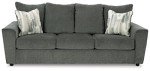 Flared Arm Gray Casual Sofa by Ashley