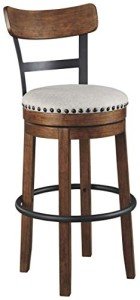 Brown Pub Height Swivel Bar Stool by Ashley