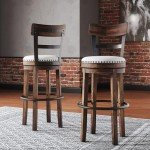 Brown Pub Height Swivel Bar Stool by Ashley