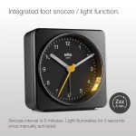 Braun Classic Analog Alarm Clock with Snooze