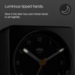 Braun Classic Analog Alarm Clock with Snooze