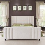 Velvet Queen Bed Frame with Tufted Headboard