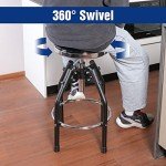 Adjustable Heavy Duty Hydraulic Shop Stool, Black