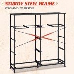 WLIVE 10-Drawer Fabric Dresser in Charcoal Black