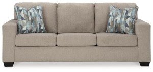 Deltona Contemporary Sofa with 2 Accent Pillows
