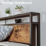 LIKIMIO King Bed Frame with Storage Drawer