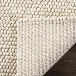 Natura Collection 9' x 12' Ivory Wool Rug