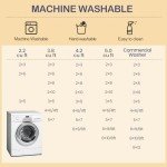 Blue-Beige Vintage 8x10 Machine Washable Area Rug