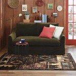 Buffalo Bear Rustic Area Rug, Brown/Red, 7'10"x10'5