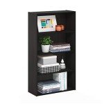 Furinno Pasir Espresso 4-Tier Bookshelf