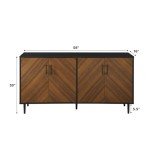Walker Edison Caye Modern Four-Door Buffet Console