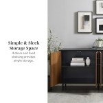 Walker Edison Caye Modern Four-Door Buffet Console