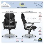 Serta Bryce Ergonomic Executive Office Chair - Black