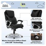 Serta Bryce Ergonomic Executive Office Chair - Black