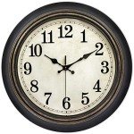 Retro 14-Inch Silent Wall Clock for Home Decor