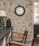 Retro 14-Inch Silent Wall Clock for Home Decor