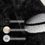 Super Soft 8x10 Black Shaggy Area Rug