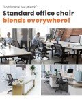 Ergonomic Blue Mesh Desk Chair with Wheels
