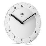 Braun Quiet Quartz Wall Clock - 20cm White