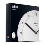 Braun Quiet Quartz Wall Clock - 20cm White