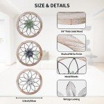 3 Piece Farmhouse Round Wall Decor Set