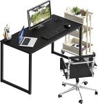 Black 48-Inch Computer Desk for Home Office