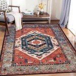 Serissa 5x7 Washable Boho Area Rug