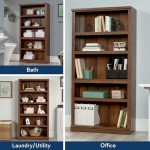 5-Shelf Bookcase in Washington Cherry Finish