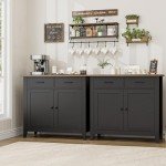 Modern Farmhouse Kitchen Storage Cabinet with Buffet