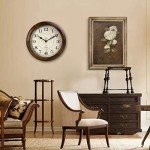Kesin 14-Inch Silent Wood Wall Clock