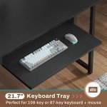 L-Shaped Gaming Desk with LED Lights and Storage