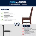 Elegant Mahogany Wood Dining Chair for Schools