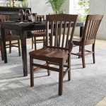 Elegant Mahogany Wood Dining Chair for Schools